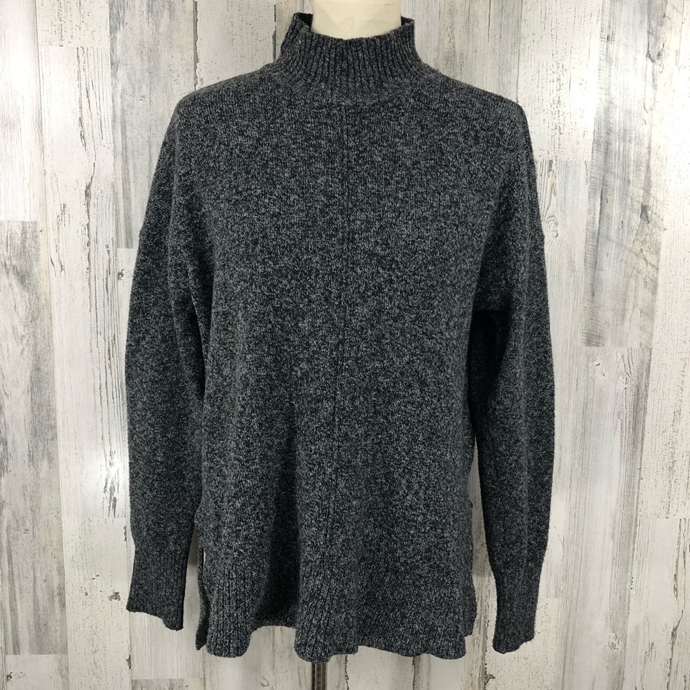 Tahari Women's Dark Gray Mock Neck Sweater Sz M